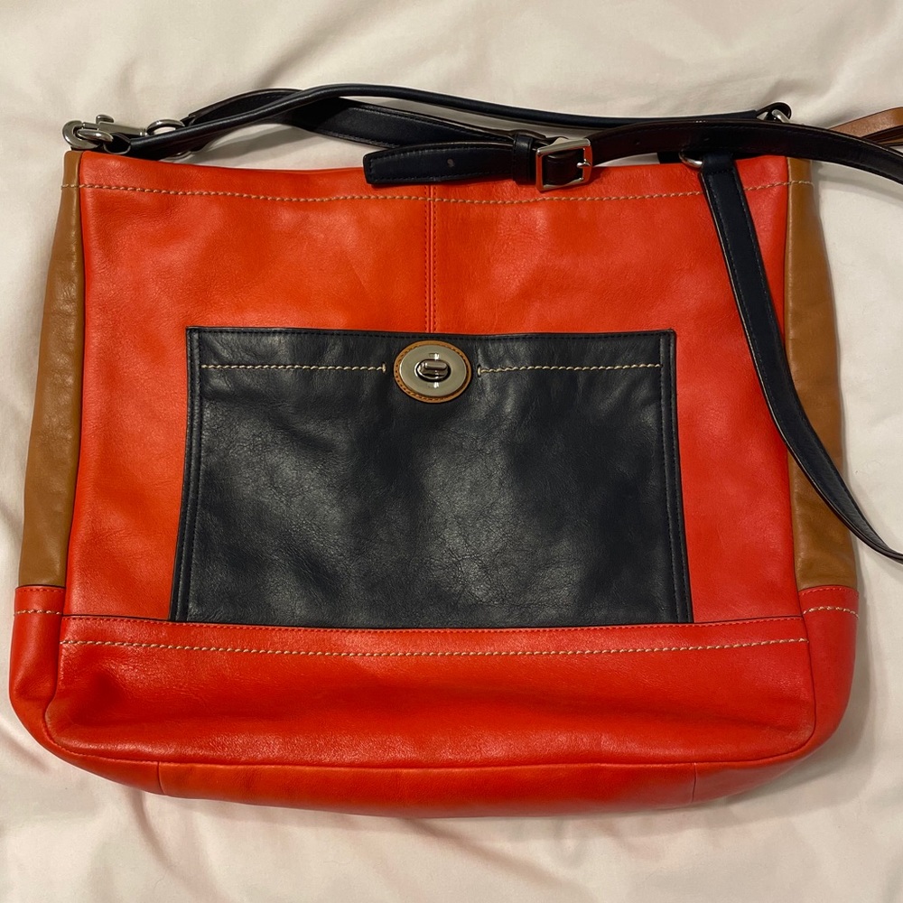 COACH Colorblock Leather Crossbody Bag